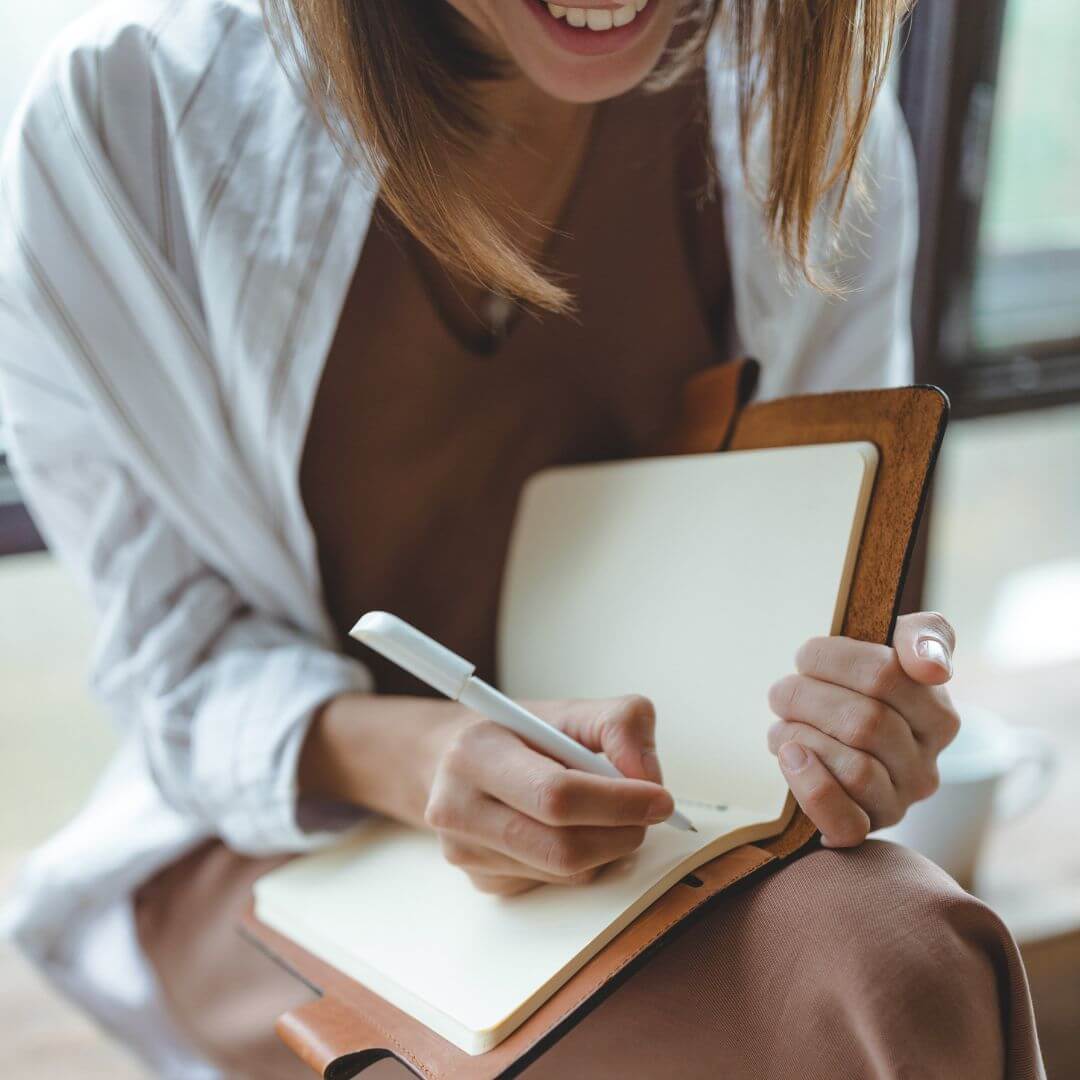 woman journalling